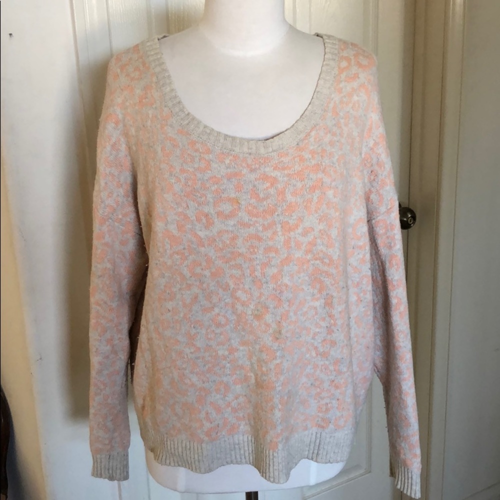 Free People Leopard Sweater